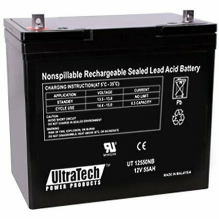 ULTRATECH BATTERY LEAD 12V55AH IM-12550NB